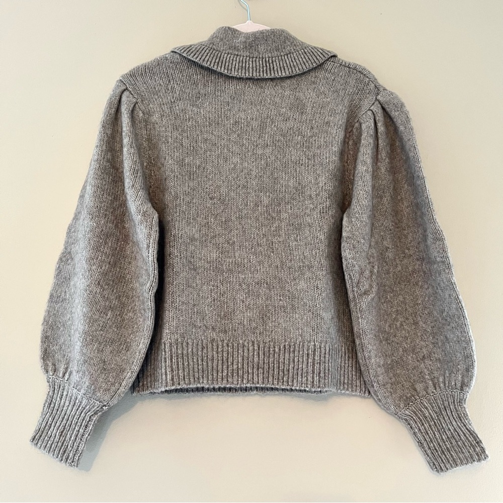 NWT Anthropologie ASTR The Label Collared Puff-Sleeved Sweater - Picture 5 of 9